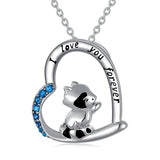 Raccoon Necklace 925 Sterling Silver  Raccoon Necklaces Raccoon Jewelry Gifts for Women Teen Girls