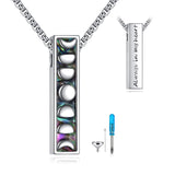 Sterling Silver Abalone Shell Butterfly Dragonfly Moon Phase Mountains Sunflower Tree of Life Urn Necklaces for Ashes