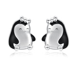 Penguin Animal Stud Earrings Jewelry Gifts for Women Teens Girls