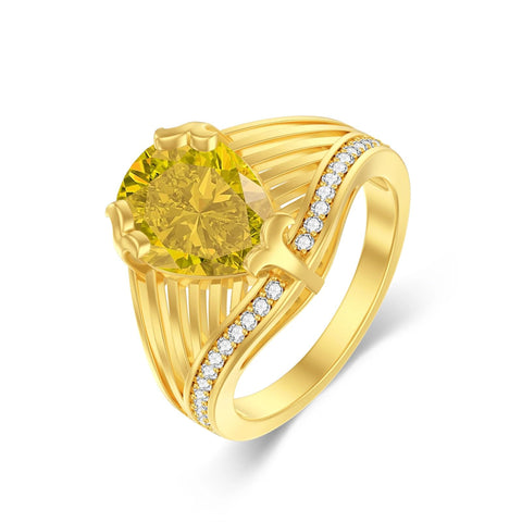 10K 14K 18K Gold 3CT Engagement Wedding Band Promise Ring for Men