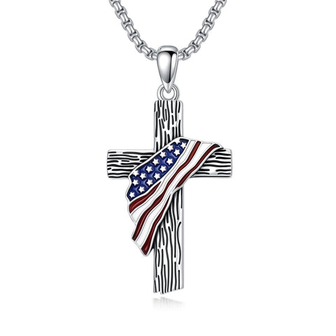 Sterling Silver Cross Pendant Necklace Christian Religious Jewelry Gifts for Anniversary