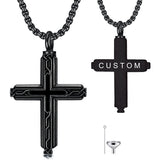 Sterling Silver Obsidian Lapis Lazuli Tigers Eye Turquoise Celtic Knot & Cross Urn Necklaces for Ashes