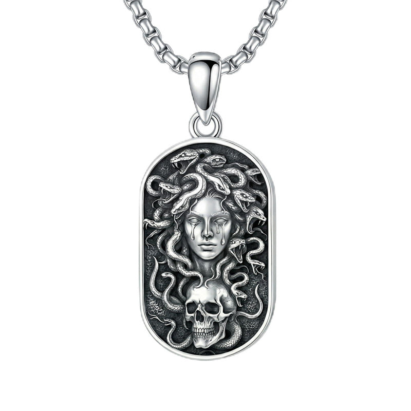 Sterling Silver Memento Mori Tree of Life Anubis Pendant Viking Amulet   Protection Pendant Necklace Egyptian Jewelry Christmas Birthday Gifts