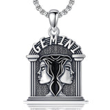 Sterling Silver Constellation Celestial Pendant Necklace