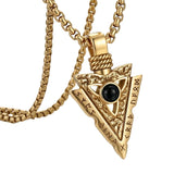 Malachite Turquoise Arrow Pendant Necklace for Men