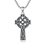 Sterling Silver Cross Pendant Necklace Christian Religious Jewelry Gifts for Anniversary
