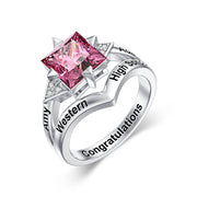 Sterling Silver 10K 14K 18K Gold Customizable Class Ring