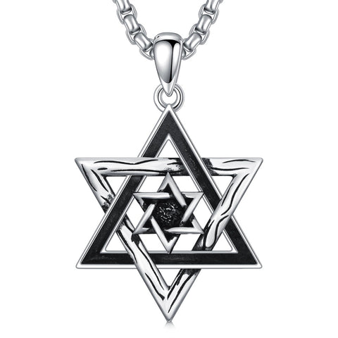 Sterling Silver Crown Jesus Fish Celtic Knot Chai  Lion Star of David Pendant Necklace