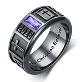 Sterling Silver Personalized Class Ring for Men