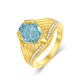 10K 14K 18K Gold 3CT Engagement Wedding Band Promise Ring for Men