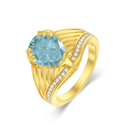 10K 14K 18K Gold 3CT Engagement Wedding Band Promise Ring for Men