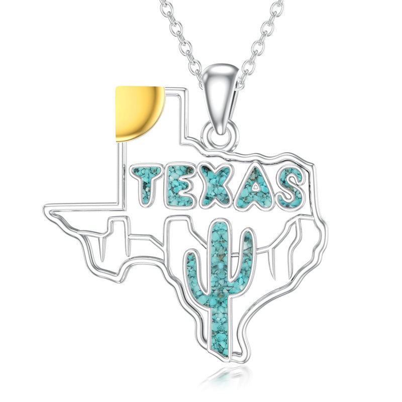 Sterling Silver Jamaica America Texas Africa Map Pendant Necklace Country Map Chain Jewelry Gifts
