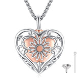 Urn Necklace for Ashes Cremation Jewelry 925 Sterling Silver Memorial Necklace Urn for Human Ashe of Loved Ones