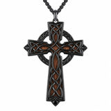 14K Gold Plated Wooden Pendant Necklace Beliefs jewelry