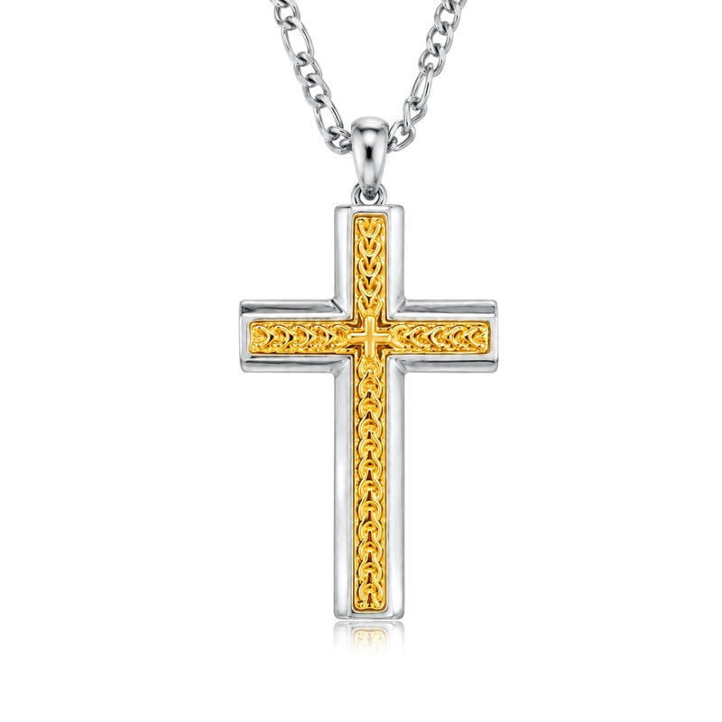 14K Gold  Plated Cross Necklace Simple Religious Jewelry Gift