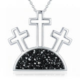 Sterling Silver Cross Pendant Necklace for Women Southwestern Cross Jewelry Gifts