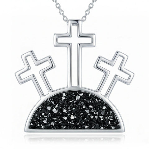 Sterling Silver Cross Pendant Necklace for Women Southwestern Cross Jewelry Gifts