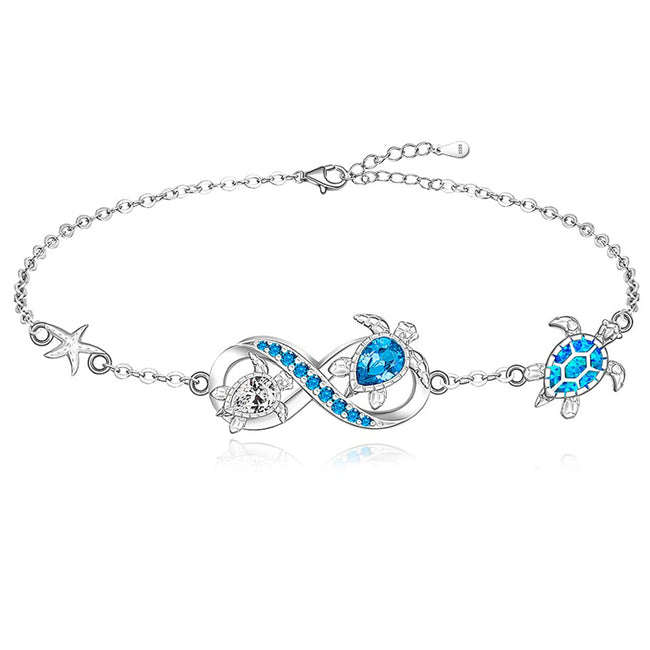 Turtle Bracelet for Women Sterling Silver Cute Animal Jewelry Gifts Friendship Mothers Day Christmas
