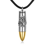 925 Sterling Silver Necklace for Men Memento Mori Necklace Urn Necklace for Ashes Cremation Jewelry Gift for Men