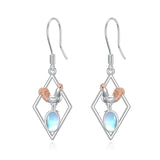 Sterling Silver Bee Butterfly Chicken Chihuahua  Dinosaur Frog Octopus Paw Print Platypus Dangle Earrings