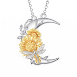 Sterling Silver Heart Bee Dragonfly Butterfly Hummingbird Sunflower Animal Pendant Necklace  Gifts for Christmas