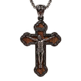 14K Gold Plated Wooden Pendant Necklace Beliefs jewelry