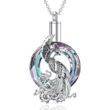Sterling Silver Phoenix Urn Necklace Sterling Silver Pendant Jewelry Phoenix Urn Jewelry
