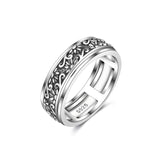 Fidget Ring Sterling Silver Spinner Ring for Women Sunflower/Daisy/ Spinning Ring Fidget Jewelry Gifts for Women Men