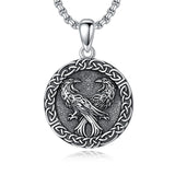 Sterling Silver Peace Sign Coexist Peace Symbol Pirate Tree of Life Thor's Hammer Wolf Raven Viking Series Necklace