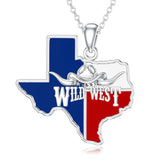 Sterling Silver Jamaica America Texas Africa Map Pendant Necklace Country Map Chain Jewelry Gifts