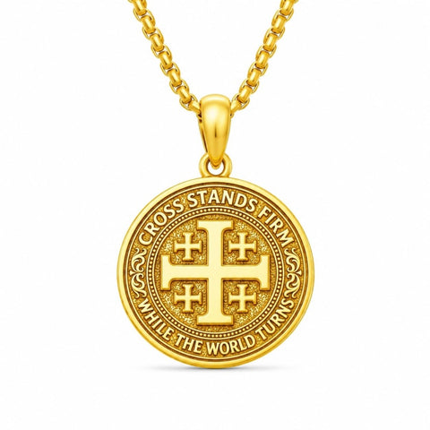 14K Gold Plated Cross Pendant Necklace  Religious Faith Jewelry Gifts for Christmas