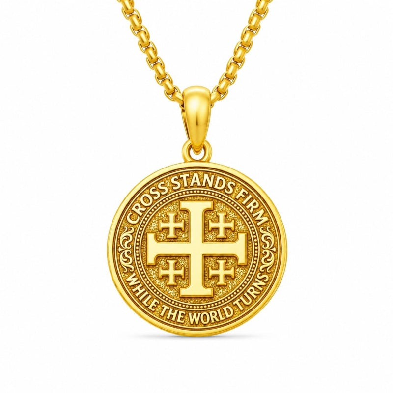 14K Gold Plated Cross Pendant Necklace  Religious Faith Jewelry Gifts for Christmas