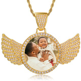 14K Gold Plated Personalized Photo Pendant Necklace Personalized Gift
