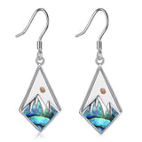 Silver Dangle Earrings for Women S925 Mustard Seed Earrings, Hooks Earrings