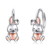 925 Sterling Silver Animal Leverback Earrings Cute Animal Jewelry Gifts for Women Girls