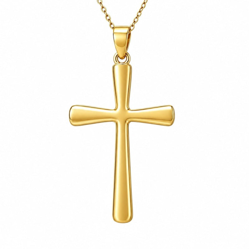 14K Gold Plated  Cross Necklace for Women Christian Jewelry  Birthday Christmas Gift
