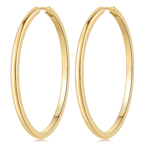 14K Gold Plated  Hoop Earrings for Women
