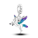 A Flying Horse 925 Sterling Silver Charms for Bracelets Bead Charm for Pandora Bracelet Dangle Charms Sunflower Charm Silver Charms Gifts