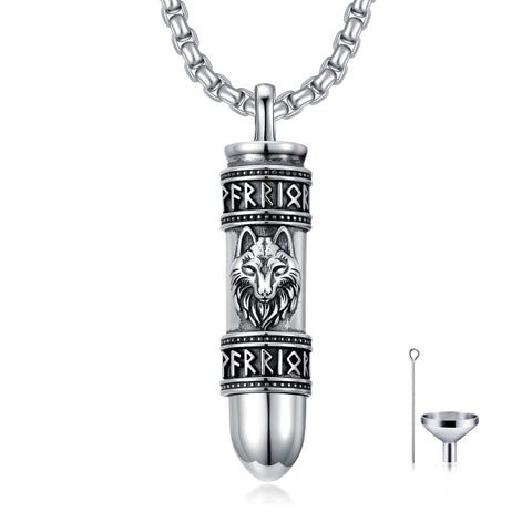 Sterling Silver Bullet Butterfly Rose Dragon Eagle Jesus Urn Necklace for Ashes