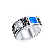 Sterling Silver Fully Personalized High School College Class Ring