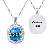Sterling Silver Personalized Class High School College Graduation University Pendant Necklace