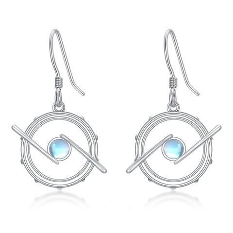 Sterling Silver Piano Drum Trumpet Music Dangle Earrings for Women