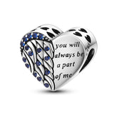 Guardian Heart 925 Sterling Silver Charms for Bracelets  Bead Charm for Pandora BraceletCharm Silver Charms Gifts