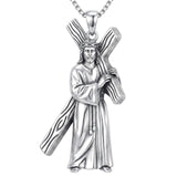 Sterling Silver Cross Pendant Necklace Christian Religious Jewelry Gifts for Anniversary