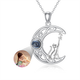 Cat Necklace Sterling Silver Personalized 100 Cat Neckalce Jewelry Cat Gift for Women Girls and Cat Lovers