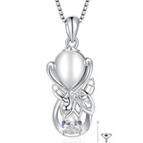 Infinity-Butterfly Cremation Jewelry for Women - Ashes Keepsake Pendant Memorial Jewelry Gifts for A Loss of Loved Ones