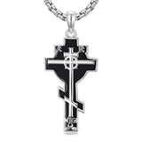 Sterling Silver Cross Christian Pendant Necklace