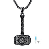 Sterling Silver Thors Hammer Urn Necklace for Ashes