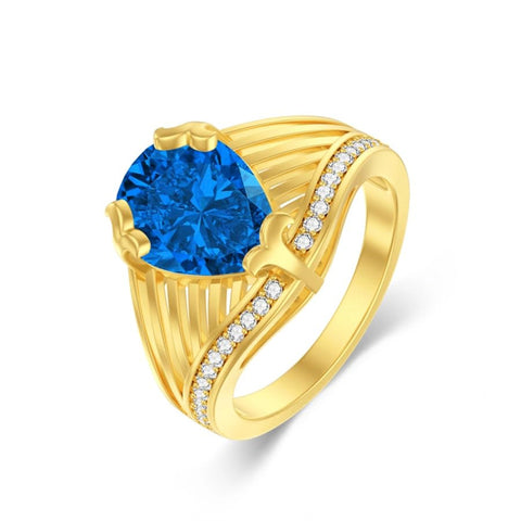 10K 14K 18K Gold 3CT Engagement Wedding Band Promise Ring for Men