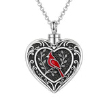 Sterling Silver Cross Hummingbird Cardinal  Rose Sunflower Urn  Necklace for Ashes Cremation Jewelry